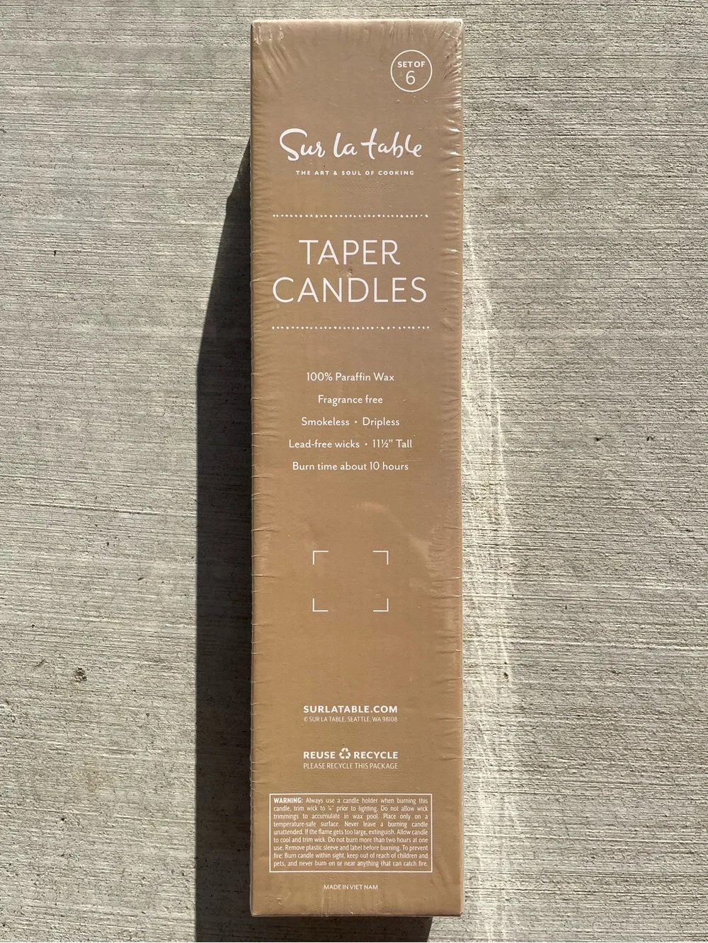 Sur La Table Set of 6 Taper Candles